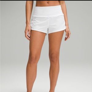 LULULEMON HIGH RISE speed up shorts 2.5in